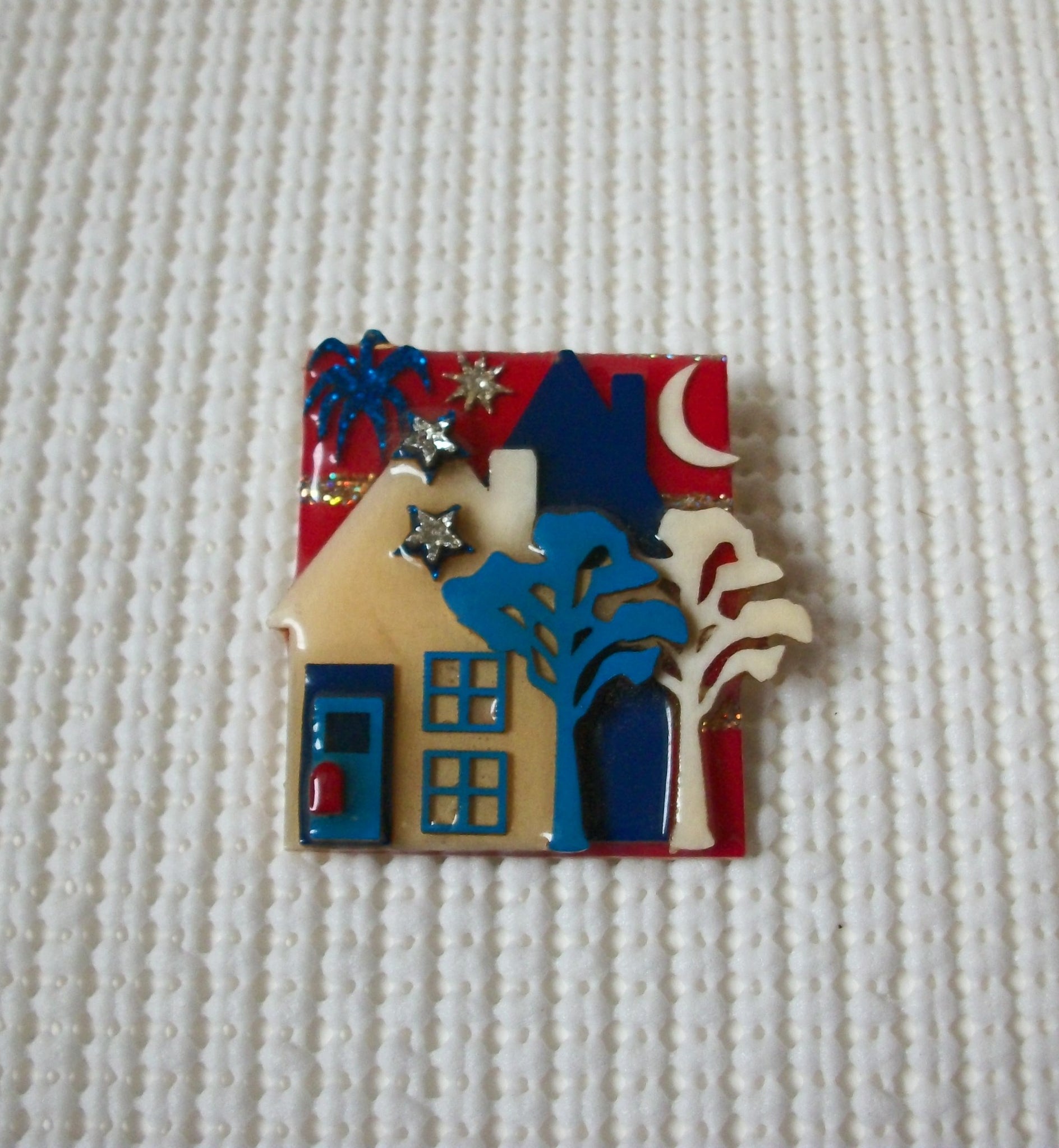 Vintage Lucinda House Pins, Highly Detailed Independence Day July 4th 021321