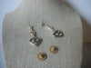 MONET Valentine Hearts, Clear Red Crystals, Pierced Earrings 022521