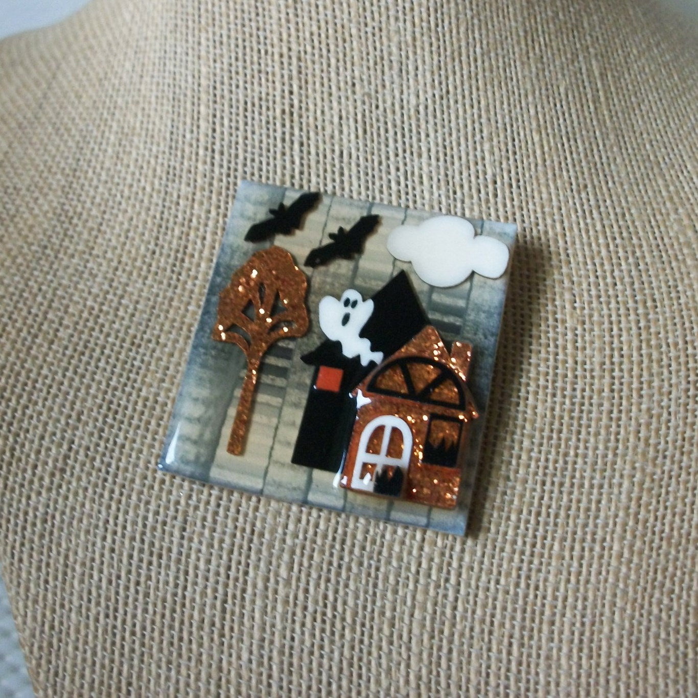 Hard To Find Lucinda House Pins, Ghost Bat Halloween 021321
