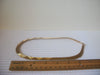 Vintage 15" Signed NAPIER Gold Toned Textured Collar Necklace 31817
