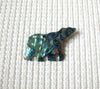 Vintage Paua Abalone Shell Polar Bear Brooch Pin 030521