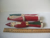 Vintage Lot Of 7 Hand Painted Signed Karl 1957 Resin Wood Ceramic Santa Claus Not A Set Random Collections Over The Years C200