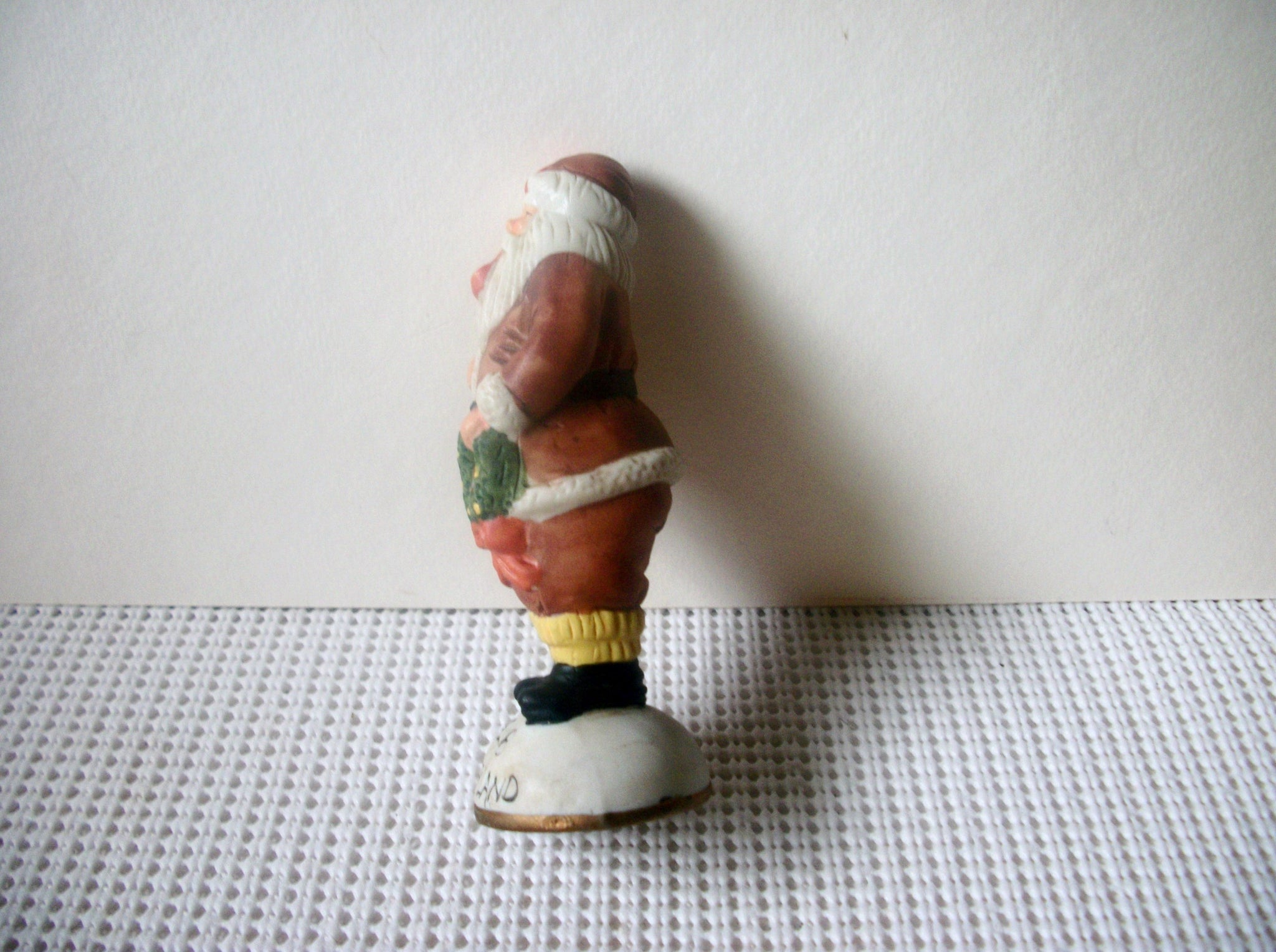Vintage Santa Claus Switzerland Hand Painted Ceramic 5" Long C200
