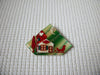 RARE Vintage Lucinda House Pins, Highly Detailed Christmas Festive Family Glitter My Home My Serenity 021321