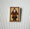 Vintage Brooch Pin, Signed Debbie Mumm By Mill Hill 2000 Glazed Hand Painted Ceramic Santa 030521