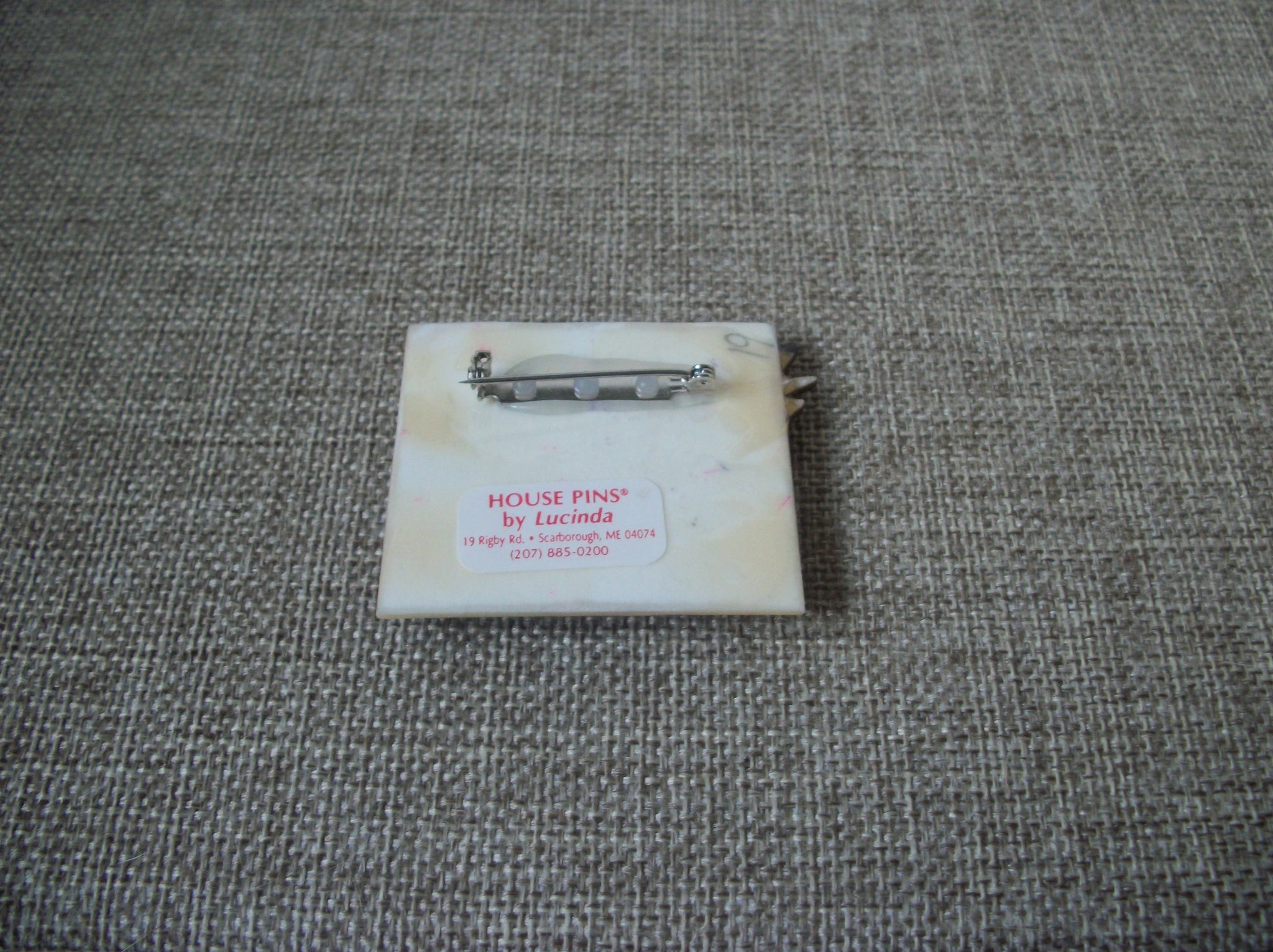 RARE Lucinda House Pins Fall Purple Lilac Cottage Flower Pots Tree Autumn Mood
