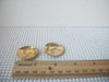 Retro Dark Blue Gold Pierced Earrings 022521