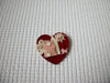 RARE Vintage Lucinda House Pins, Highly Detailed Valentine Love Pink Red Dog Happiness Glitter My Home My Serenity 021321