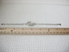 Vintage Bracelet, Clear Glass, Silver Tone Links, 7 1/4" Long, 70217