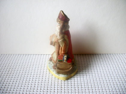 Vintage Santa Claus Russia Hand Painted Ceramic 4" Long C200