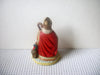 Vintage Santa Claus Russia Hand Painted Ceramic 4" Long C200