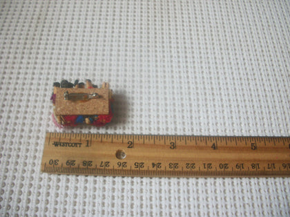 Vintage Thicker Worry Dolls Peruvian Made From Fabric Brooch Pin 5817