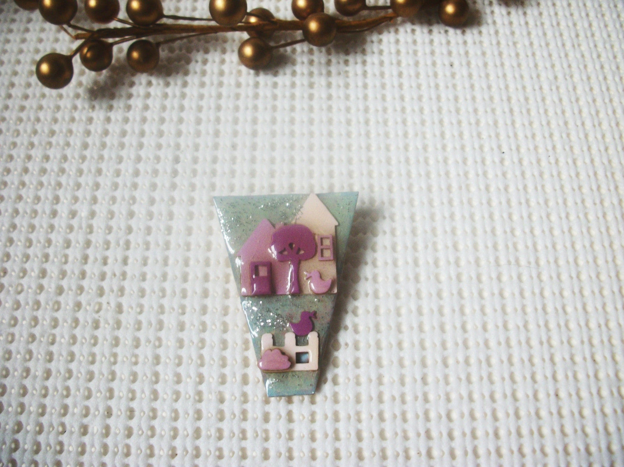 Lucinda House Pins Highly Detailed Lilac Home Little Duck Fence Tree Sweet Love 021321