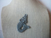 Mermaid Pendant Silver Tone, Two Sided  022121