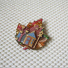 Vintage Ultra Rare Signed Lucinda House Pins, Maple Leaf Fall Bird House 61318