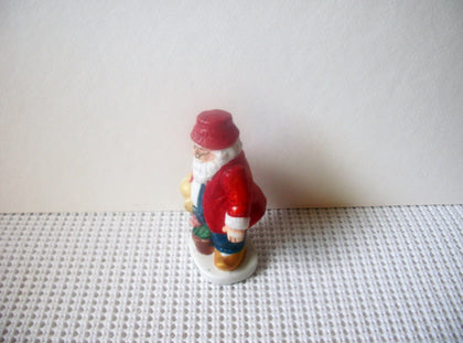 Vintage Santa Claus Holland Hand Painted Ceramic 3 1/4" Long C200 Hand painted