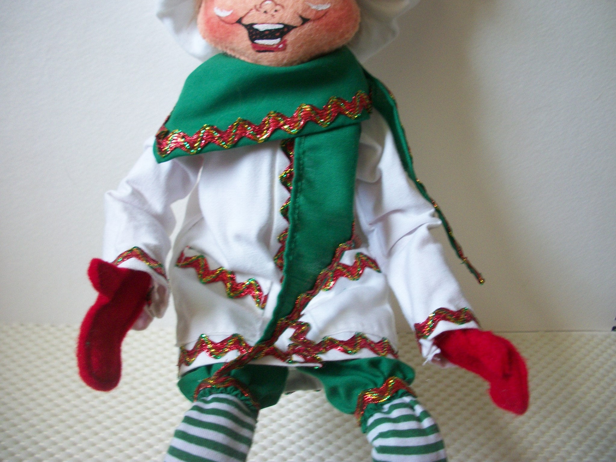 Adorable Annalee 15" Tall Elf Chef Cook Gingerbread Christmas Decor Hat C300