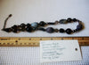 Vintage Jewelry, 16" - 19" Long, Necklace Hand Made, Botswana Agate Smokey Quartz, Freshwater Pearls, Sterling Silver, Tourmaline Nuggets,  90517