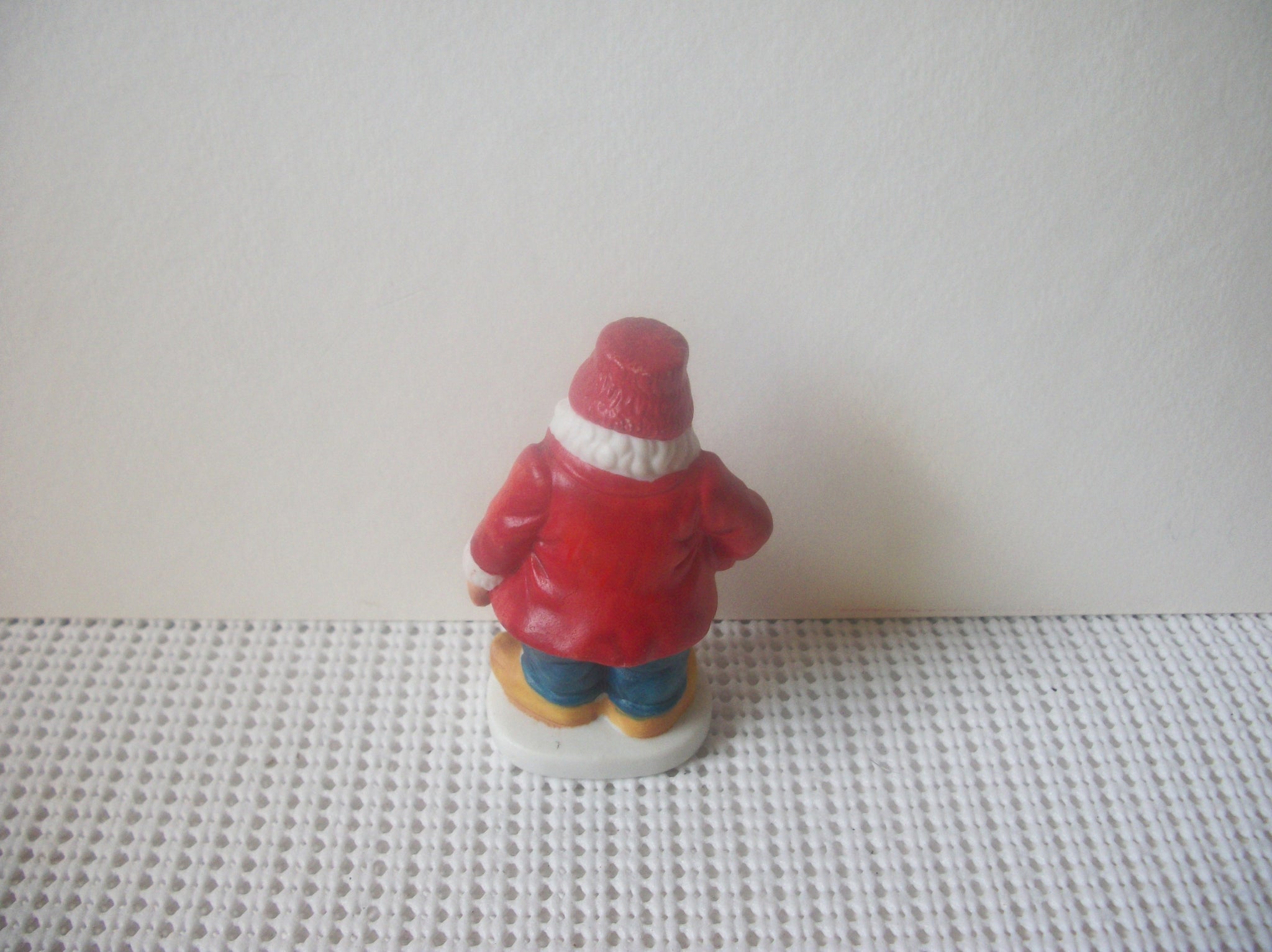 Vintage Santa Claus Holland Hand Painted Ceramic 3 1/4" Long C200 Hand painted