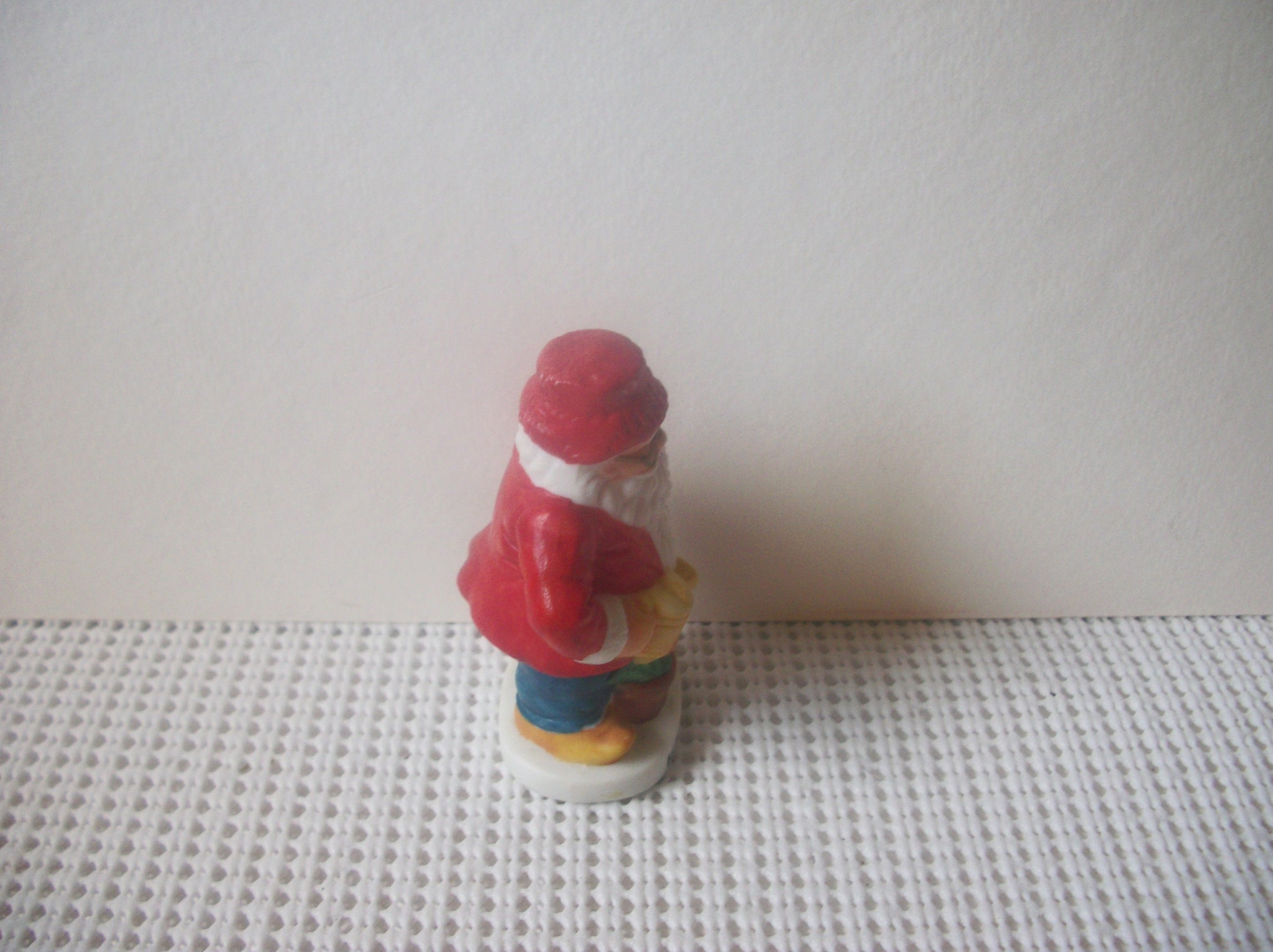 Vintage Santa Claus Holland Hand Painted Ceramic 3 1/4" Long C200 Hand painted