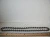 Retro Hand Knotted Brown 24" Long Old Plastic Necklace 022121