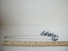 Vintage 18" - 21" Bib Necklace Blue Silver Tone 30617