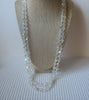 Vintage 56" Sparkling Clear Austrian Crystal Beads Necklace 023021