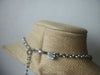 Vintage 18" - 22" Signed CROWN TRIFARI Draping Clear Crystals Silver Tone 030421