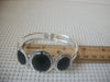 Retro Silver Tone Black Bangle Bracelet 022221