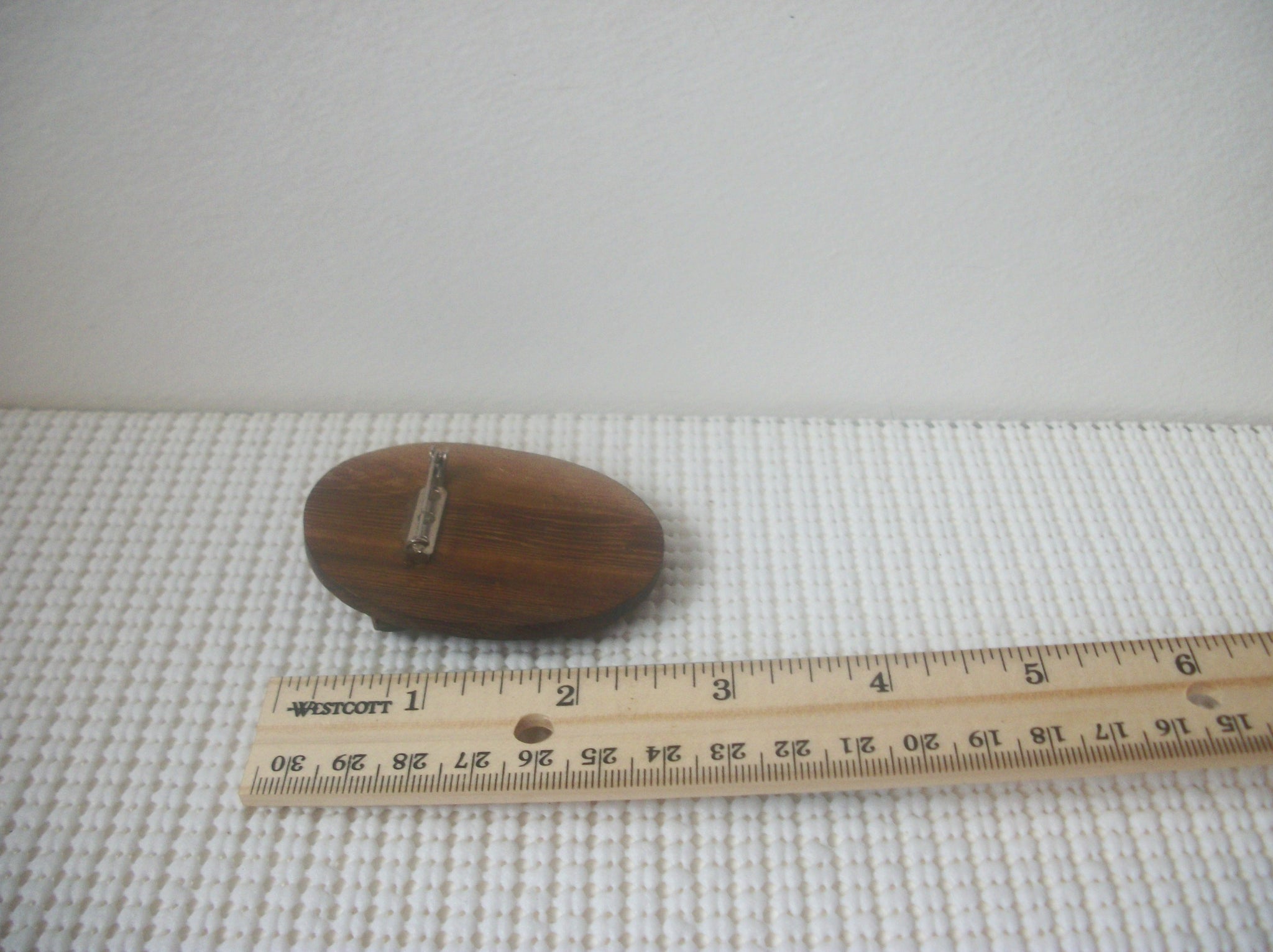 Larger Vintage Hand Carved Painted Chic Lady In Hat Gatsby Wood 030421