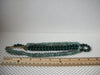 Vintage 18" - 20" Signed LOFT Green Glass Triple Row Adjustable Necklace 030621