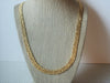 Vintage Gold Tone Nugget Links  Necklace 022721