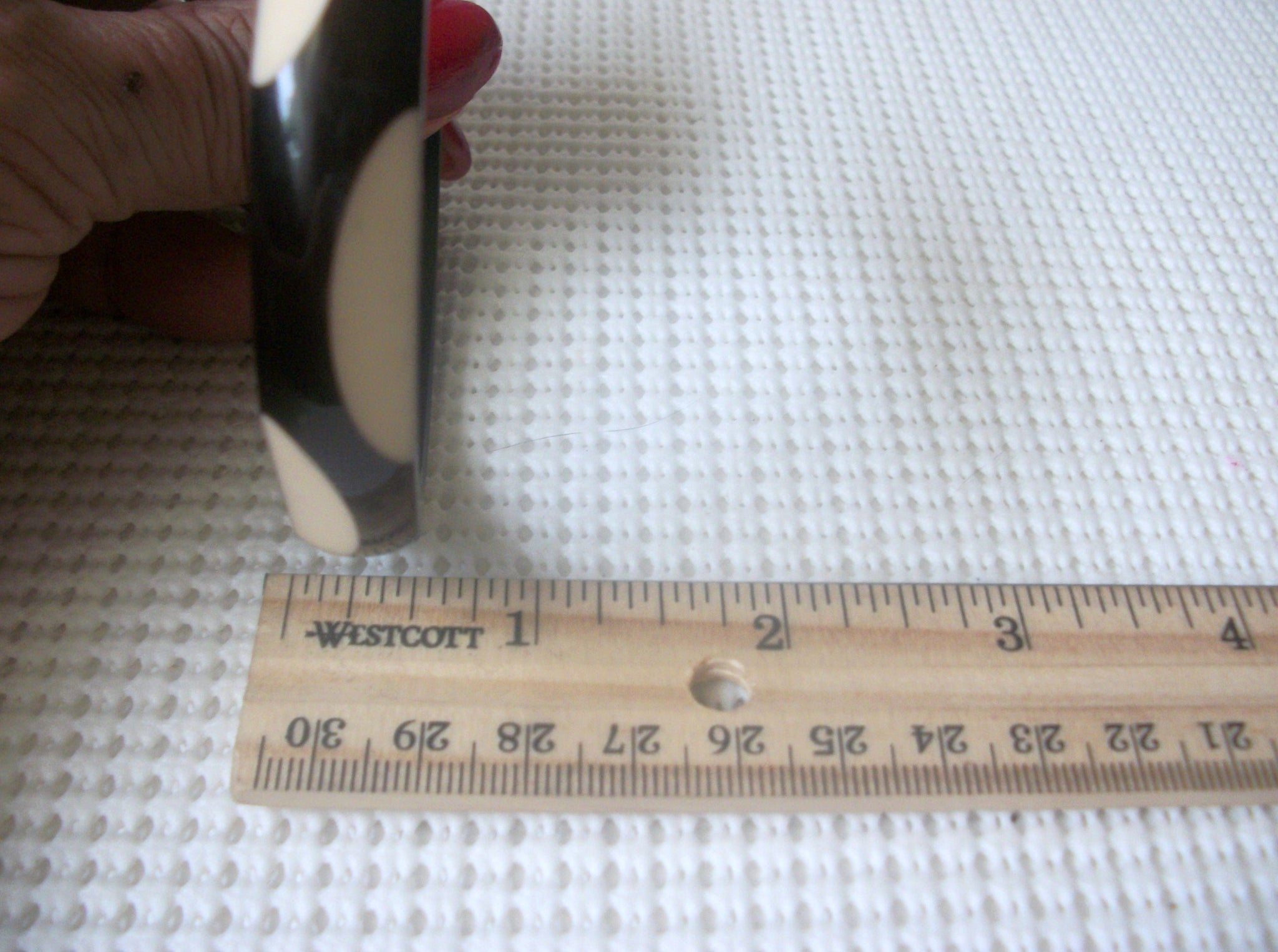 Vintage Bangle Bracelet, Darkest Brown, Cream White, Laminated Old Plastic, 70417