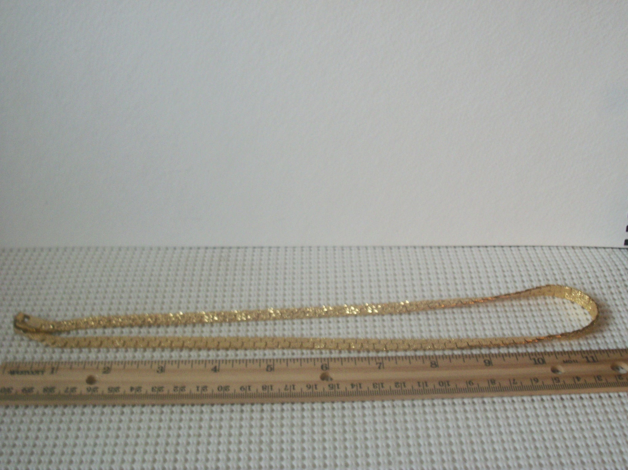 Vintage Gold Tone Nugget Links  Necklace 022721