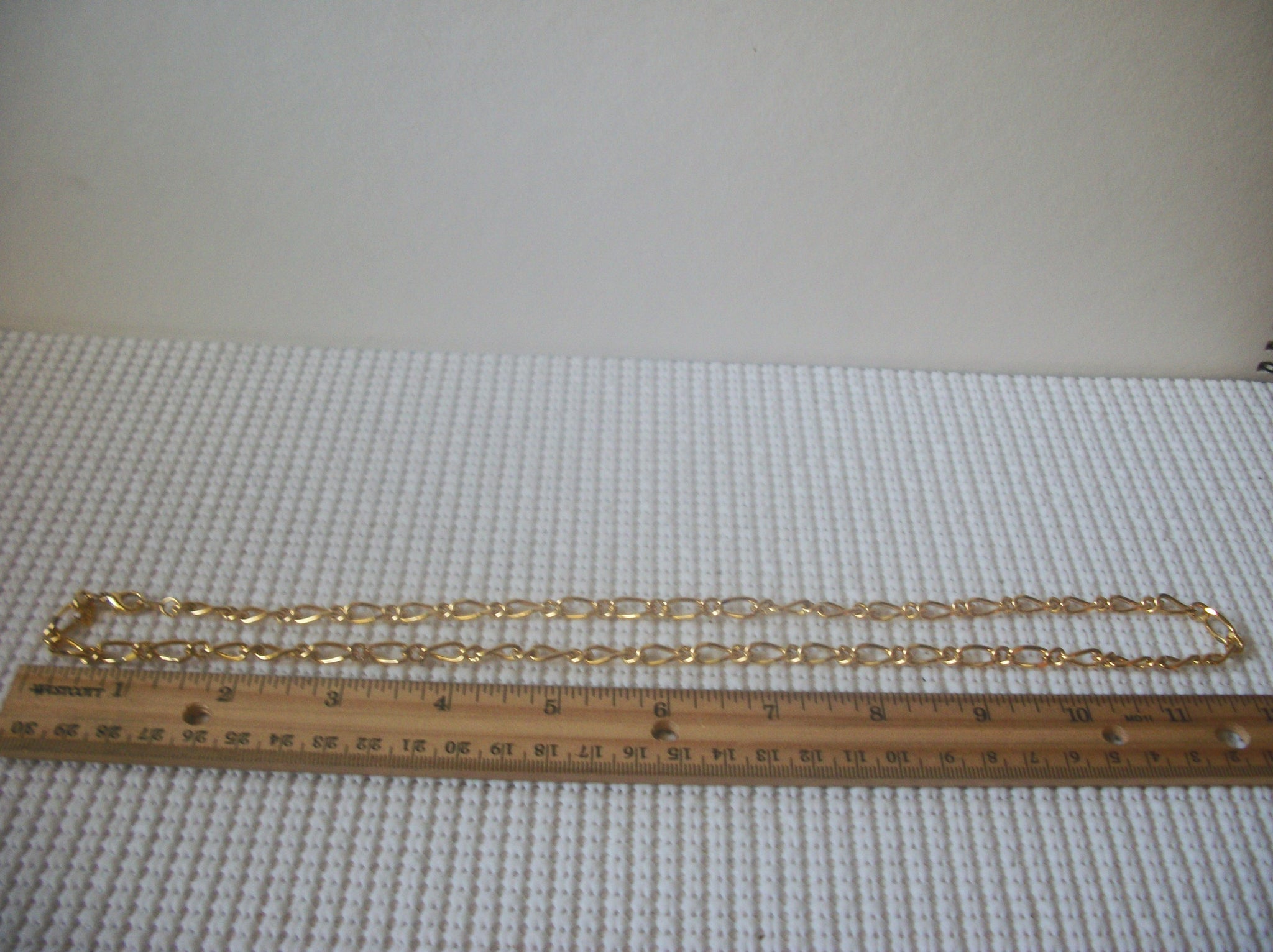 Vintage 24" Necklace, Rich Beautiful Gold Tone Links 81716