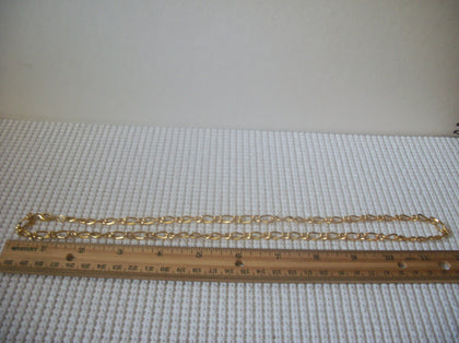 Vintage 24" Necklace, Rich Beautiful Gold Tone Links 81716