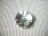 Larger Silver Tone Flower Brooch Pin 73017