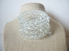 Wide Clear Acrylic, Wrap Around Adjustable Vintage Bracelet 022121