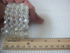 Wide Clear Acrylic, Wrap Around Adjustable Vintage Bracelet 022121