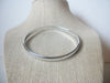 Signed MONET Stainless Steel Bangle Silver Tone, Vintage Bracelet 022121