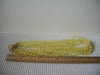 Chunky Multi Strand Necklace, Yellow Translucent Old Plastic 22" Long 82016