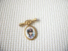 Vintage Jewelry Brooch Pin SIGNED AVON President's Club Cameo Gold Dangle