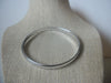 Signed MONET Stainless Steel Bangle Silver Tone, Vintage Bracelet 022121