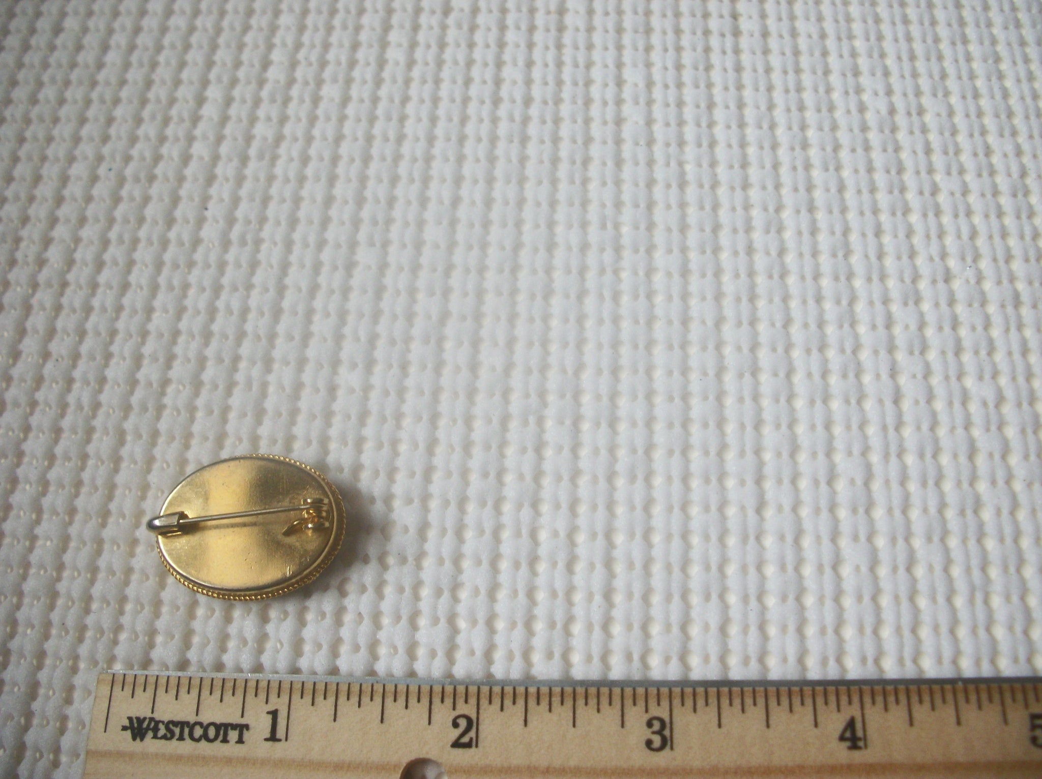 Smaller Italian Mosaic Colorful Stones Brooch Pin 73017