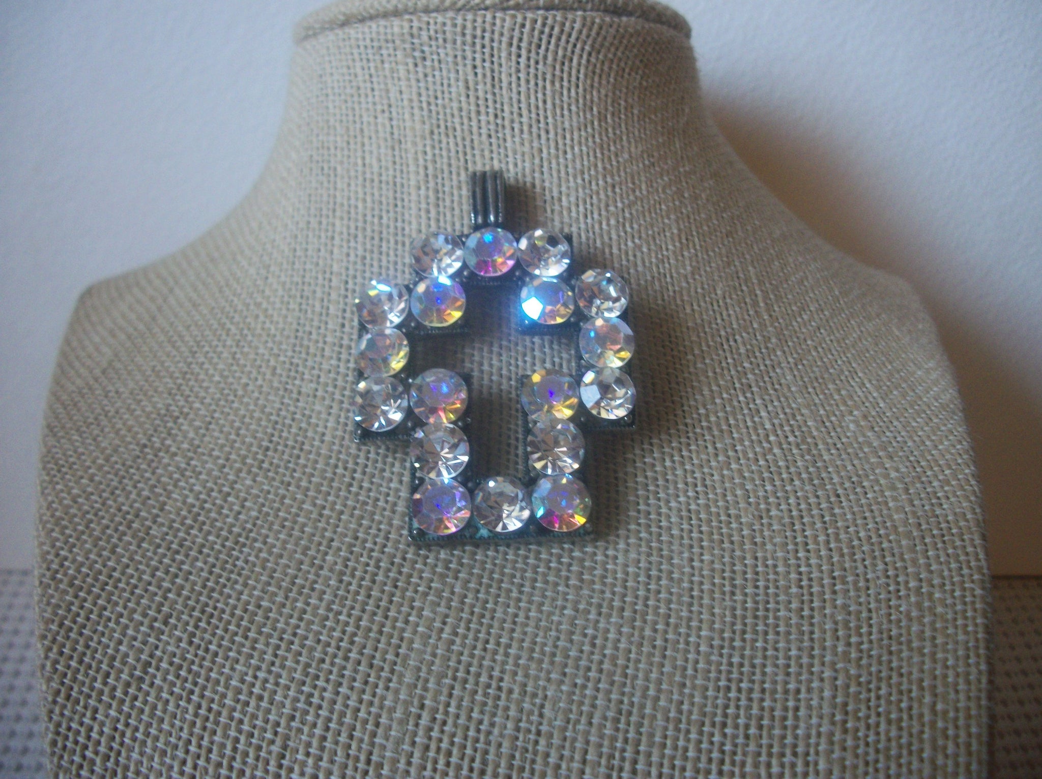 Larger Silver Tone Aurora Borelias Cross Pendant 63017