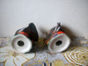 Gobble Gobble Thanksgiving Hand Painted 1960s Ceramic Candle Holders Set of 2X C200
