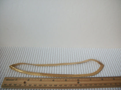 Vintage 17" Chain Links Gold Toned V Shaped 023021