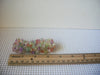 Vintage Jewelry, Pastel Bracelet, Wide Czech Glass Chips Stretch Bracelet 51018