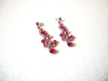 Pink Rhinestone Long Dangle Earrings 91017