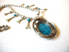 Vintage Southwestern Squash Blossom Pendant Necklace 81517